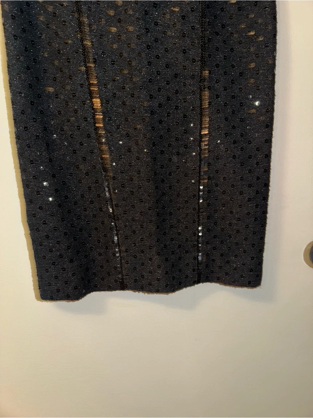 Chanel Suit Black with sequins vintage (2 piece set: jacket and skirt)